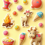 Holi Splash - Sticker Sheet v6
